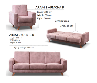 Aramis Sofa z funkcją spania